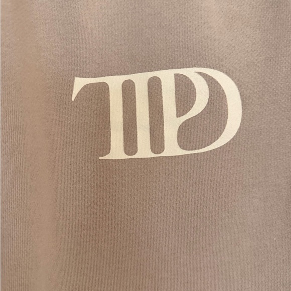 OFFICIAL Taylor Swift The Tortured Poets Department Beige Sweatpants (Size S) - Picture 4 of 9